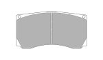 Тормозные колодки FERODO FRP3009R DS3000 для суппорта Alcon PNF4476X541