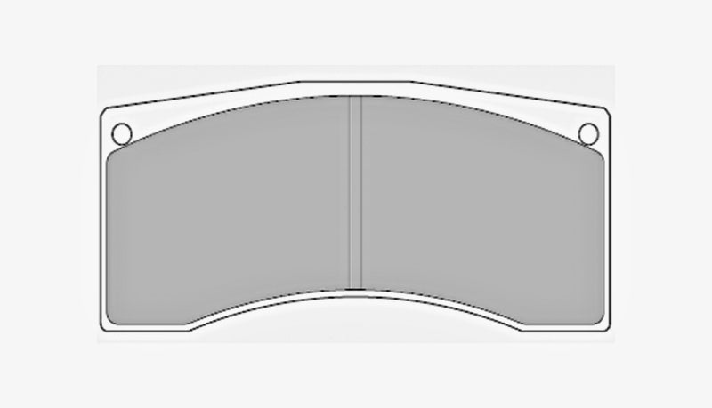 4576_hw9J_frp3024_12 Передние тормозные колодки FERODO FRP3024R DS3000 для суппорта Brembo 07.5684.5 — изображение 1