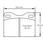 PAGID 1151-RSH42 Колодки задние тормозные RSH42 MERCEDES-Benz 190 2.3/2.5 16V (W201)