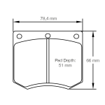 PAGID 4905-RSH29E Колодки тормозные RSH29E