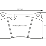 PAGID 4906-RSC1 Колодки задние тормозные RSC1 CHEVROLET CORVETTE/FERRARI F430