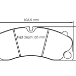 PAGID 4908-RSC1 Колодки передние тормозные RSC1 для PORSCHE 718 Cayman GTS 4.0 982C (тормоза PCCB) / 991.2 3.0 Carrera GTS (железные тормоза)