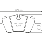 PAGID 4909-RSL29 Колодки задние тормозные RSL29 PORSCHE 991.2 3.0 Carrera GTS / 992 3.0 Carrera 4S [железные тормоза]