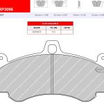 Передние тормозные колодки FERODO FRP3096ZB DSUNO для PORSCHE 911 GT3 CUP (997)