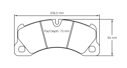 PAGID 4917-RSL29 Колодки передние тормозные RSL29 для PORSCHE Panamera PCCB / VW Touareg (тормоза PCCB)