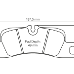 PAGID 4918-RSL29 Колодки задние тормозные RSL29PORSCHE 718 Cayman GTS 4.0 [982] / 991.2 3.0 Carrera [железные тормоза]