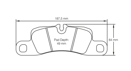 PAGID 4918-RSL29 Колодки задние тормозные RSL29PORSCHE 718 Cayman GTS 4.0 [982] / 991.2 3.0 Carrera [железные тормоза]
