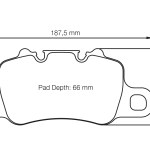 Задние тормозные колодки PAGID 4925-RSC2 для PORSCHE 991/992 GT3/GT3RS/GT2RS/Turbo/981/982/718 Cayman GT4/GT4RS PCCB