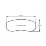 PAGID S4928RSX001 Передние тормозные колодки RSX для PORSCHE 911 GT3 Cup MR (991) / Cayman GT4 Clubsport — изображение 4