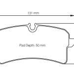 PAGID 4938-RSC1 Колодки задние тормозные RSC1 AUDI S6 / S7/ RS6 (C7) [керамические тормоза] / Bentley Continental GT