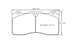 PAGID 4945-RSC1 Колодки передние тормозные RSC1 NISSAN R35 GTR [керамические тормоза]
