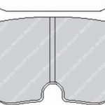 Тормозные колодки FERODO FRP1058R DS3000 для суппорта Alcon PNF0084X272