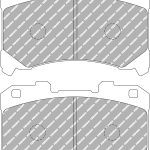Передние тормозные колодки FERODO FCP5261H DS2500 для TOYOTA GR Yaris (GXPA16) / GR Corolla (E210)