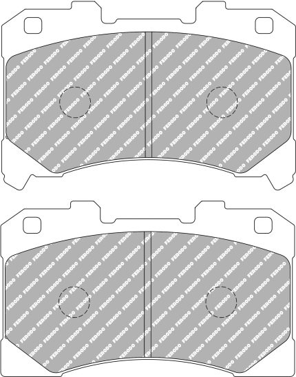 Передние тормозные колодки FERODO FCP5261H DS2500 для TOYOTA GR Yaris (GXPA16) / GR Corolla (E210)