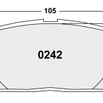 PFC 0242.22 Колодки тормозные Z-RATED передние TOYOTA CELICA, COROLLA, MR2, PASEO