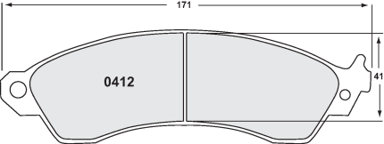 PFC 0412.22 Колодки тормозные Z-RATED передние ASTON MARTIN DB7 (96-97), D MUSTA