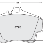 Задние тормозные колодки PFC 0776.10 Z-RATED для PORSCHE Porsche 981/986/987 Boxster S/987c Cayman 996/997