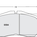 PFC 0594.06.20.44 Колодки передние тормозные AUDI S8 2002/PORSCHE 996 2000-05 GT3 R & RS (25мм)