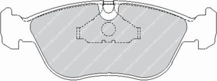 Передние тормозные колодки FERODO FCP1285H DS2500 для VOLVO V70/S70/S80
