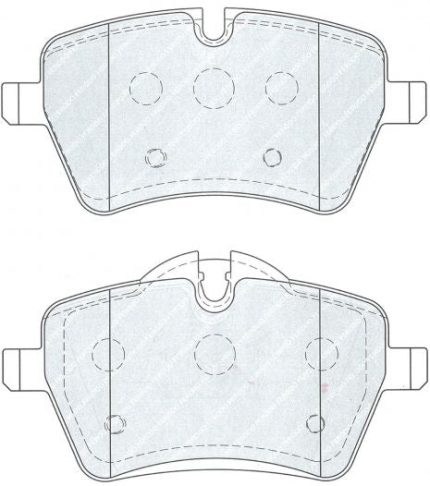 Передние тормозные колодки FERODO FCP4080H DS2500 для MINI (R60 / R61)