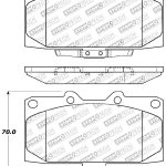 STOPTECH 309.11820 Передние спортивные тормозные колодки с шайбами и фурнитурой SUBARU Impreza 2006-2007