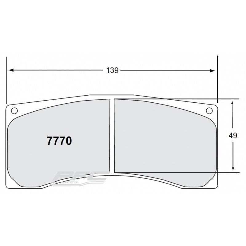 7770-scaled_1 PFC 7770.84.18.44 Колодки задние тормозные RACING 84 CMPD 18 мм для FORD Mustang GT4 — изображение 1