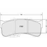 PFC 7797.82.29.44 Колодки передние тормозные RACING 82 CMPD 29 мм для PORSCHE 997 GT3 Grand AM (2008-2010 Sprint)