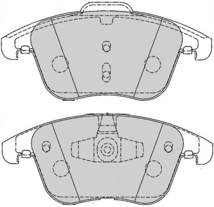 Передние тормозные колодки FERODO FCP4045H DS2500 для AUDI A4 (B8)