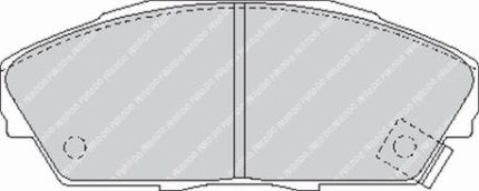 Передние тормозные колодки FERODO FCP748H DS2500 для ACURA Integra 1990-1993 гг.
