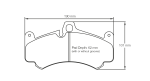 PAGID 8003-RSL29 Передние тормозные колодки RSL29 PORSCHE 997 GT3 Rally / 997 GT3 Cup [колодки толщиной 17 мм]
