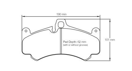 PAGID 8003-RSL29 Передние тормозные колодки RSL29 PORSCHE 997 GT3 Rally / 997 GT3 Cup [колодки толщиной 17 мм]