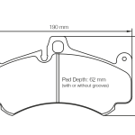 PAGID 8003-RSL1 Передние тормозные колодки RSL1 PORSCHE 997 GT3 Rally / 997 GT3 Cup [колодки толщиной 17 мм]