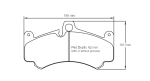PAGID 8004-RSL29 Колодки передние тормозные RSL29 PORSCHE 997 GT3 Cup [колодки толщиной 19 мм]