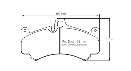 PAGID 8004-RST3 Колодки передние тормозные RST3 PORSCHE 997 GT3 Cup [колодки толщиной 19 мм]