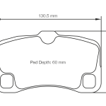 PAGID 8006-RSC1 Колодки задние тормозные RSC1 PORSCHE 997 GT3/GT2/Turbo/Carrera Mk2