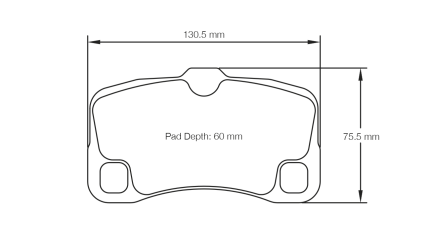 PAGID 8006-RSC1 Колодки задние тормозные RSC1 PORSCHE 997 GT3/GT2/Turbo/Carrera Mk2