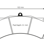 PAGID 8018-RSL29 Тормозные колодки RSL29 AP Racing CP5070 D51