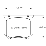 PAGID 8032-RSH42 Колодки тормозные RSH42 Lucas/Girling AR 3