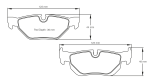 PAGID 8035-RSL1 Задние тормозные колодки RSL1 BMW 120d и 130i [E81 и E87] / 320i–330i [E90]