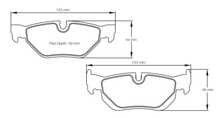 PAGID 8035-RSL1 Задние тормозные колодки RSL1 BMW 120d и 130i [E81 и E87] / 320i–330i [E90]