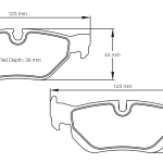 PAGID 8035-RSL29 Задние тормозные колодки RSL29 BMW 120d и 130i [E81 и E87] / 320i–330i [E90]