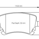 PAGID 8039-RSC1 Колодки задние тормозные RSC1 AUDI RS5 (8TR) / RS6 (C7) / S5 (диаметр диска 345 мм)
