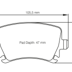 PAGID 8046-RSL19 Колодки задние тормозные RSL19 AUDI RS3 Sportback [8PA] / VW Golf VI 2.0R 4motion (диаметр диска 345 мм)
