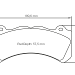 PAGID 8062-RSL1 Колодки тормозные RSL1 Brembo XA5.71.L2 6-поршневые D57.5 [семейство суппортов J, N]