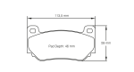 PAGID 8076-RS14 Тормозные колодки RS14 AP Racing CP7600 D46