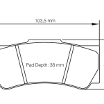 PAGID 8078-RS42 Тормозные колодки RS42 Суппорт Caparo AP Racing