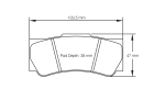PAGID 8078-RS42 Тормозные колодки RS42 Суппорт Caparo AP Racing