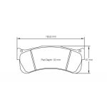 PAGID S8087RSX001 Передние тормозные колодки RSX для PORSCHE 911 GT3 Cup (992) / AUDI R8 LMS Ultra GT3 — изображение 4