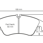 PAGID 8096-RSL19 Колодки передние тормозные RSL19 AUDI Q5 [8R] / AUDI S5 (диаметр диска 345 мм) / FORD Focus II 2.5RS