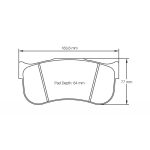 PAGID S8100RSX001 Передние тормозные колодки RSX для TOYOTA GR Supra GT4/BMW M2 CS Racing/M8 GTE — изображение 4